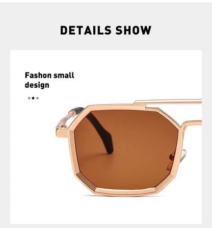 Blue Square Sunglasses For Men Retro Metal Steampunk Sunglasses Women Vintage Fashion Glasses Gafas De Sol Hombre Zonnebril Sun