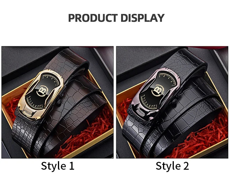 New Product Belt MEN'S High Quality Toothless Automatic Buckle Casual Men Belt MEN'S Business Fashion Belt