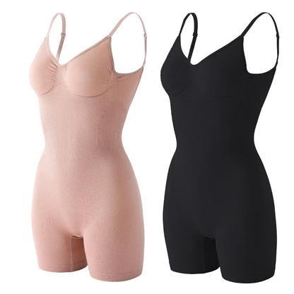 Seamless Low Back Bodysuit Shapewear Women Butt Lifter Smooth Body Shaper Backless Slimming Sheath Flat Belly Corset Underwear