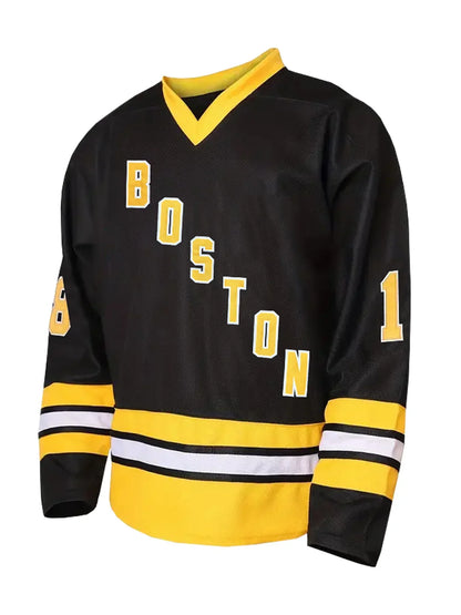 Men's #18 Happy Gilmore 1996 Movie Adam Sandler lce Hockey Jersey Stitched