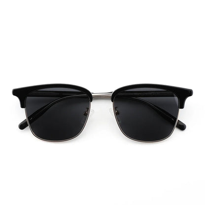 Europe and The United States Retro Sunglasses Classic Large Frame Men's Sunglasses Polarized UV Protection Travel Shading Mirror