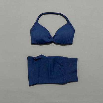 2 Piece Yoga Sets Women  Low Waist Seamless Push Up Bra Scrunch Butt Lift No Digging Comfortable Gym Running Tracksuits