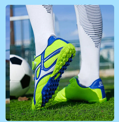 Kids Soccer Shoes Boys Grils Football Boots Non-Slip Training Indoor Outdoor Unisex Athletic Shoes Breathable Ultralight Sports