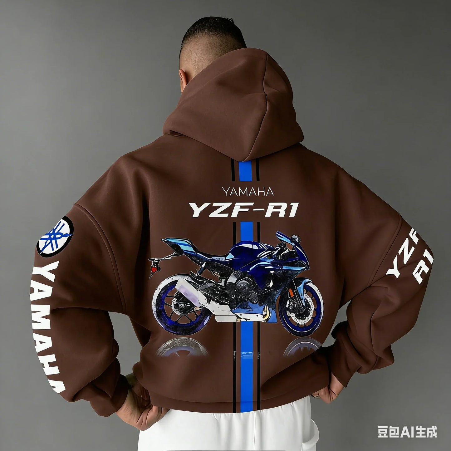2026 Spring Summer New Motorcycle Yamaha R1 Cotton Oversized Hoodie Men Women Comfortable Casual And Fashionable Sportswear