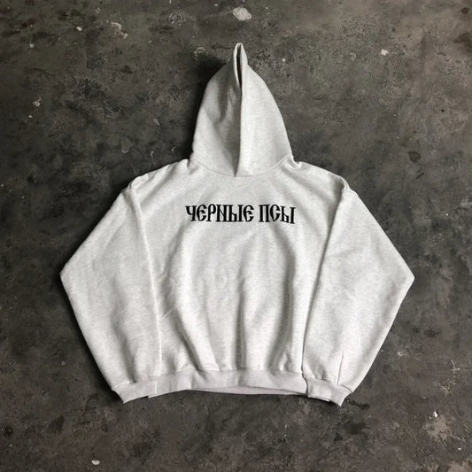 Fashion 1:1 KANYE WEST Streetwear Sweatshirt DONDA Printed Velvet Casual Loose Oversized Tops Hoodies Men