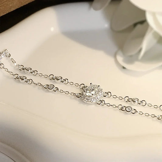 Bracelet en Saphir Padparadscha Rubis Ovale 1CT, Argent S925, Moissanite Intay, Émeraude, Bijoux Fins, Bracelet Exquis