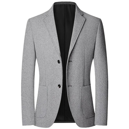 Brand 2026 Spring Elegant Blazer for Men Long Sleeve 2 Button Wedding Party Easy Care Business Blazers Suits Men