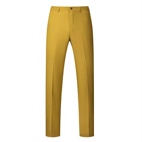 2026 New Men's Rose Red Trousers, Asian Size Blue Formal Pants, Black Pantalon Hombre.