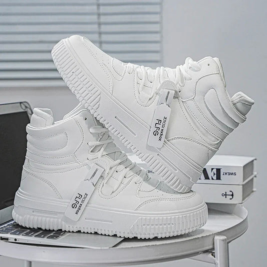 New Fashion Men's Sneakers Soft Comfortable Non Slip Wear Resistant Sole Daily Casual Men Shoes Preppy Winter Skate Ankle Boots