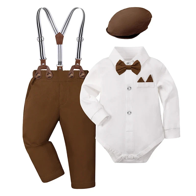 Baby Boy Clothes Christening Outfit Infant Baptism Easter Dedication White Suits Toddler Wedding Birthday Party Gift Set