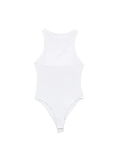 Women Fashion With Halter Neck Skinny Bodysuit Sexy Sleeveless Snap-button Female Playsuits Mujer