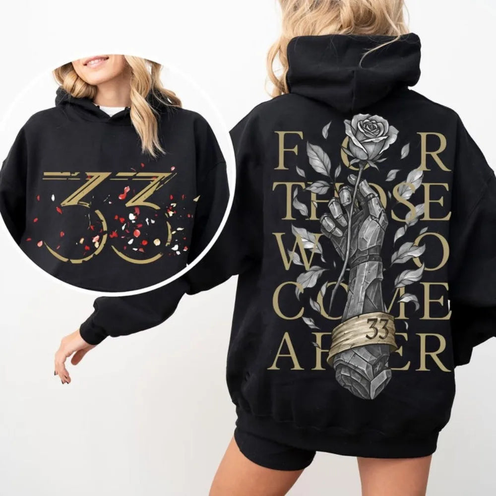 Expedition 33 for Those Who Come After Quote Gamer Hoodie Gustave Clair Obscur Fan Women Sweatshirt Game Tribute Apparel Hoodie