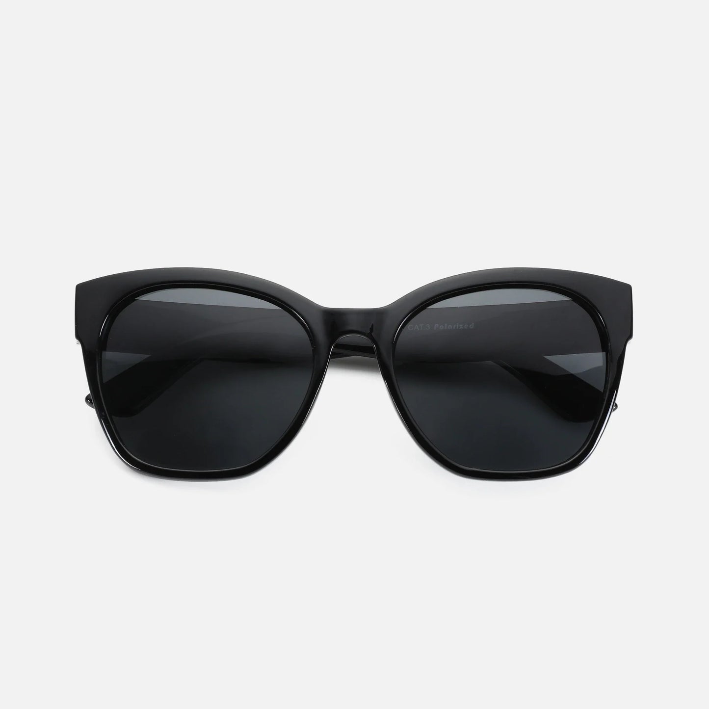 Fashion Original Thick Butterfly Frame Polarized Sunglasses for Women Chunky Uv400 Protection Shade Cat Eye Sun Glasses