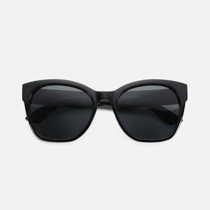 Fashion Original Thick Butterfly Frame Polarized Sunglasses for Women Chunky Uv400 Protection Shade Cat Eye Sun Glasses