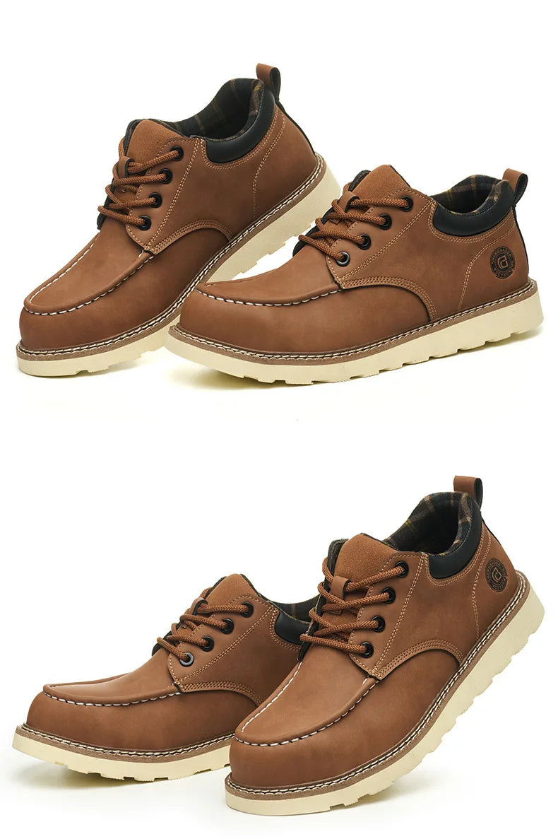 steel toe sneakers for men microfiber leather work shoes waterproof safety shoes industrial construction anti-slip work boots