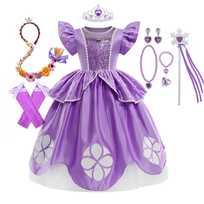 Sofia Costume the First Dress for Girls Princess Costumes Children Princess Dress Birthday Party Sophia Kids Prom Dresses