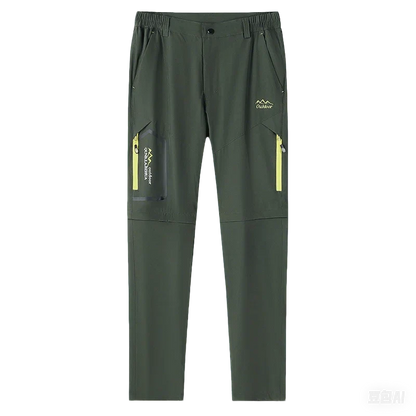 Men Summer UV-Proof Thin Pants SoftShell Outdoor Waterproof Camping Trekking Hiking Fishing Cycling Climbing Detachable Trousers