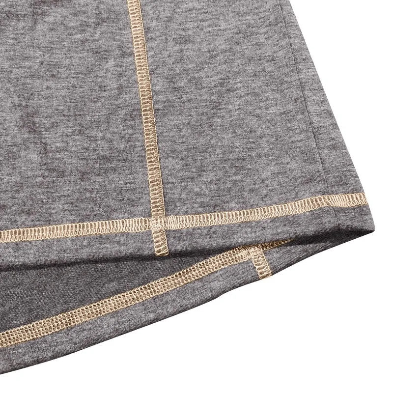 Men's Cotton Button Henley Neck Shirt Long Sleeve Casual Button Solid Color Fashion Streetwear Tops Tees T-Shirts Men Clothing