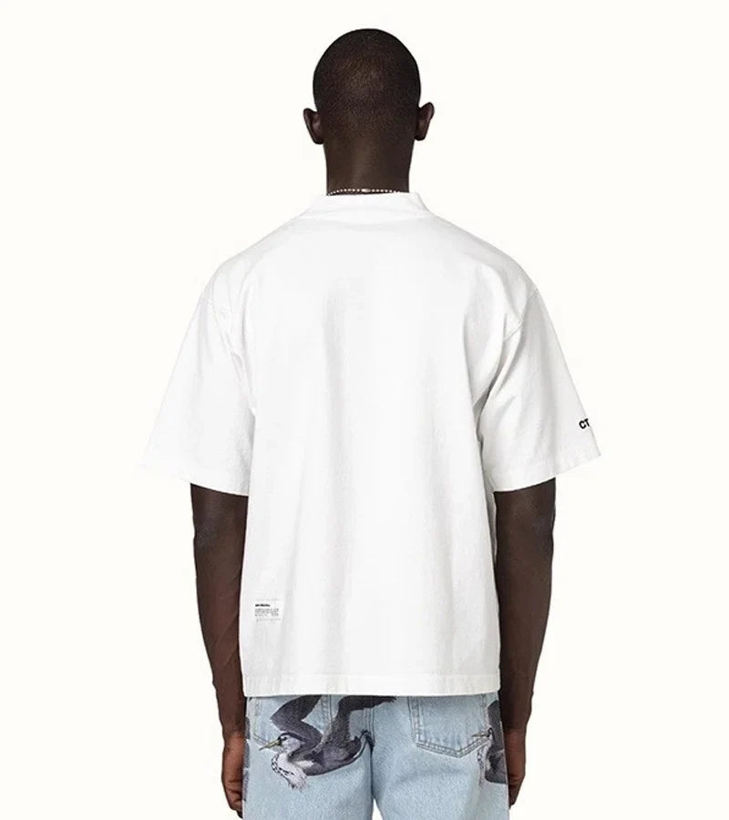 Black White Classic Letters Embroidery T-Shirt Men Women Simple Oversized Best Quality T Shirt Tops Casual Fashion Tees