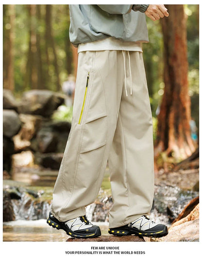 Outdoor Hiking Pants Male Waterproof Windproof Climbing Paratrooper Trousers Autumn Wear-Resistant Camping Cycling Cargo Pants
