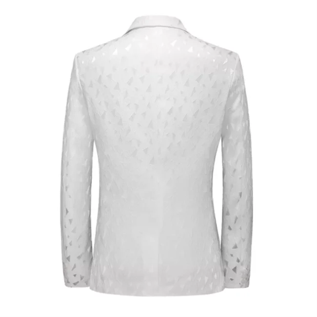 2026 New Men Business Social Suit Jacket Summer Male Single Breasted Thin Dress Male Jacquard Blazers Coats