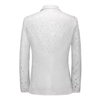 2026 New Men Business Social Suit Jacket Summer Male Single Breasted Thin Dress Male Jacquard Blazers Coats