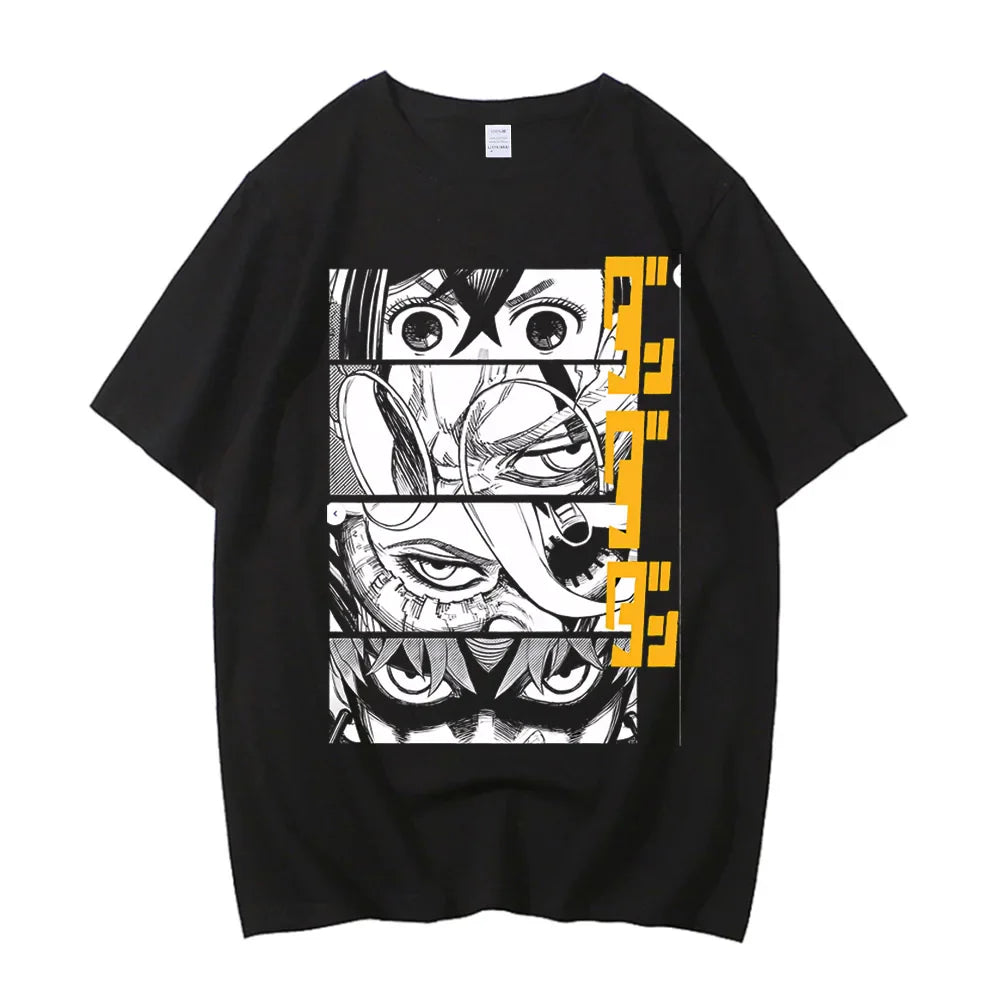Dandadan Okarun T-shirt Women Japanese Anime T Shirt Cartoon High Quality Cotton Top Unisex Tee Men T-shirt