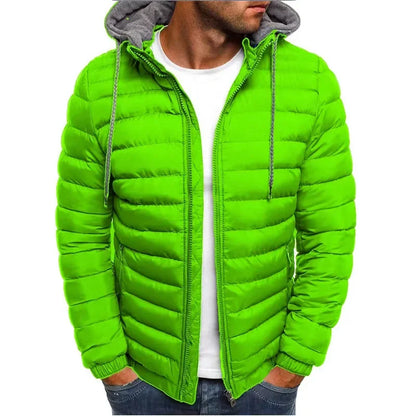 Outdoor Leisure Sportswear for the Autumn and Winter of 2025. Fashionable, Simple and Classic Hooded Warm Zipper Jacket.