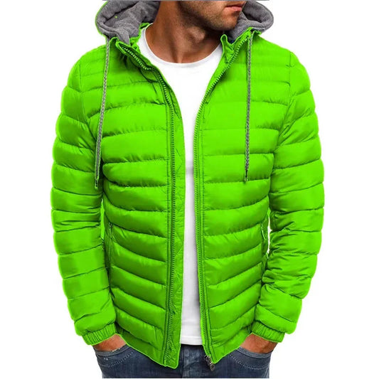 Outdoor Leisure Sportswear for the Autumn and Winter of 2025. Fashionable, Simple and Classic Hooded Warm Zipper Jacket.