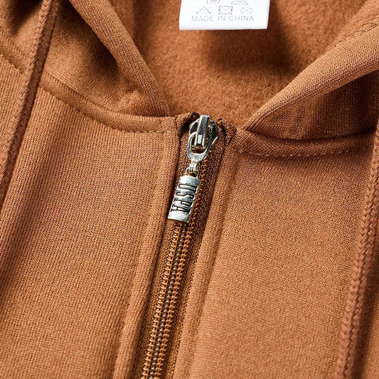 2025 Newest Men's Autumn Winter Collection Zip Hooded Sweatshirt and Trouser Two Piece Tracksuits