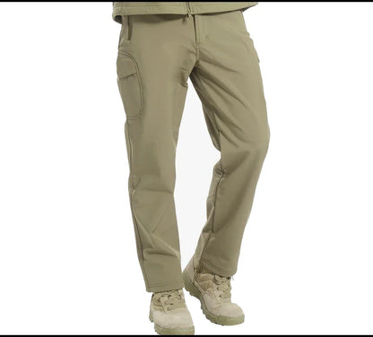 Tactical Pants Soft Shell Fleece Cargo Pants Men Hunting Pants Camouflage  Pant Casual Trousers Unisex Waterproof