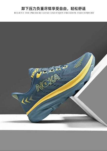 Men's Running Shoes Outdoor Couple Non-Slip Jogging Breathable Cushioning Luxury shoes Trainer Race Sneakers Mesh Off-road Shoes