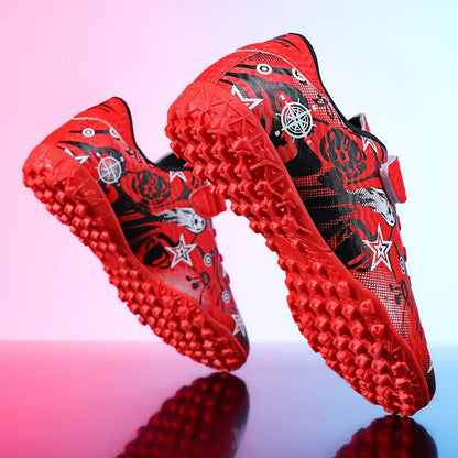New Youth Soccer Shoes Kids Football Boots Professional Training Non-Slip Indoor Outdoor Futsal Cleats Sneakers Breathable 28-39