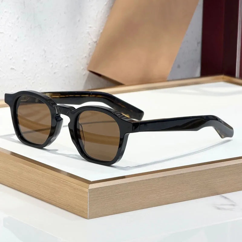 Modern Square Classical Sunglasses Men Women Handmade Fashion High Street Premium Quality UV400 Glasses with Case