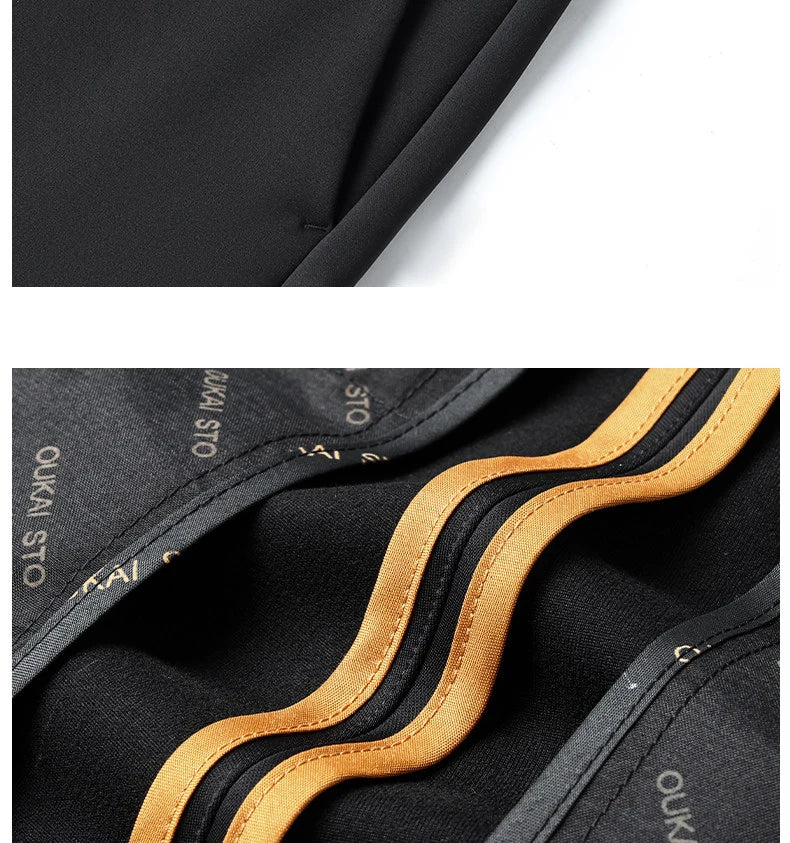 Men's New Loose Straight Leg Elastic Formal Pants, Business Tiger Head Western Style, All Seasons, Casual & Formal Wear