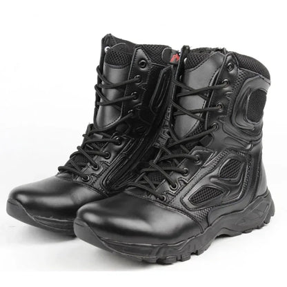2025 Winter Tactical Boots Men Black Desert Safety Army Shoes Motorcycle Breathable Military Assault Combat Ankle Boots for Man