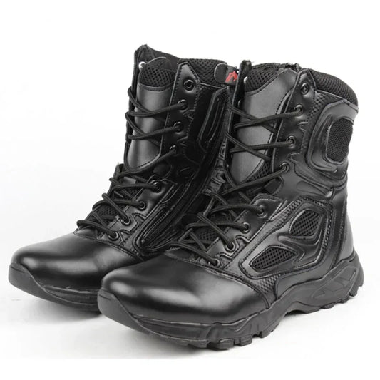2025 Winter Tactical Boots Men Black Desert Safety Army Shoes Motorcycle Breathable Military Assault Combat Ankle Boots for Man