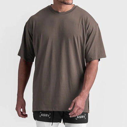 Men's Gym Splicing Quick Dry T-Shirt Breathability Patchwork Short Sleeve Sport T Shirt Fitness Shirt Trainer Sportswear