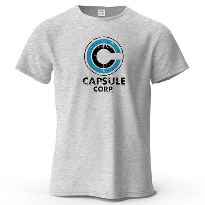 S-4XL Capsule Corp 100% Cotton Funny Printing Japan Anime Men T Shirt Tee Summer Streetwear Tops Fashion Brand Tshirt Clothing