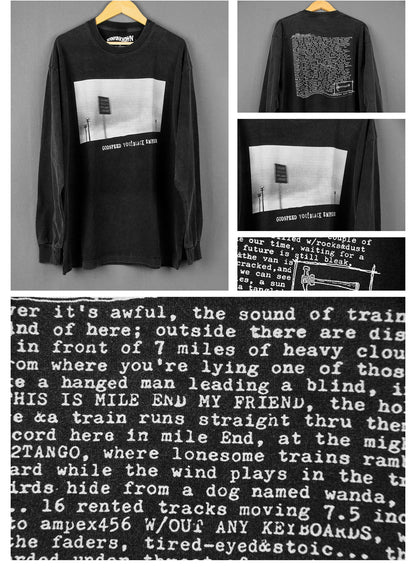 Black Emperor T-Shirt Post Rock Band Sigur Ros Men Washed Long Short Sleeves Men's Clothing Short Sleeves Cotton Print Shirt