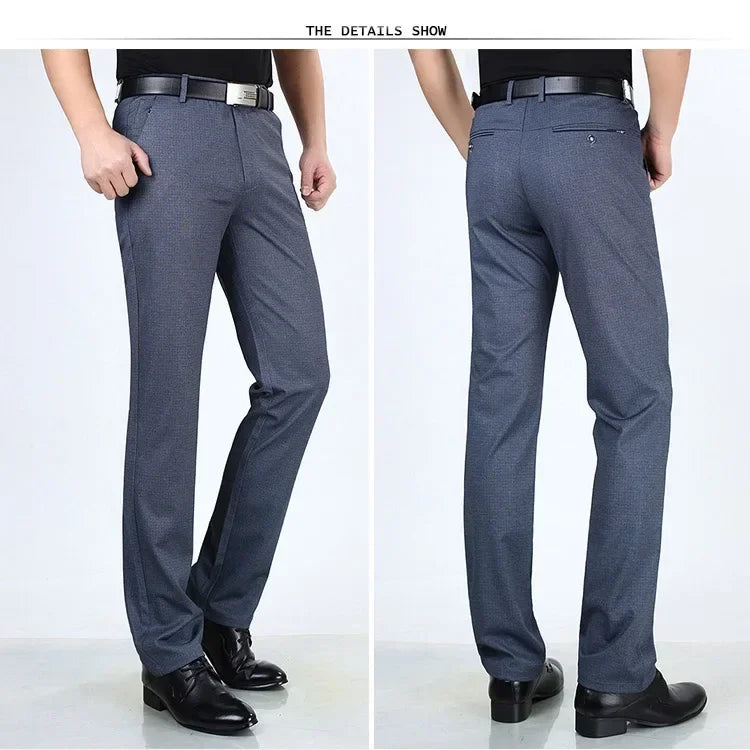 Men's Suit Pants High Quality Summer Men Dress Pants Straight Business Mens Formal Pants Big Size Classical Trousers