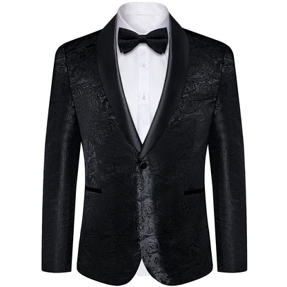 Men's Suits Blazer Green Red Silver Color Paisley Luxury Wedding Prom Business Banquet Suit Coat Men Clothing Jacket