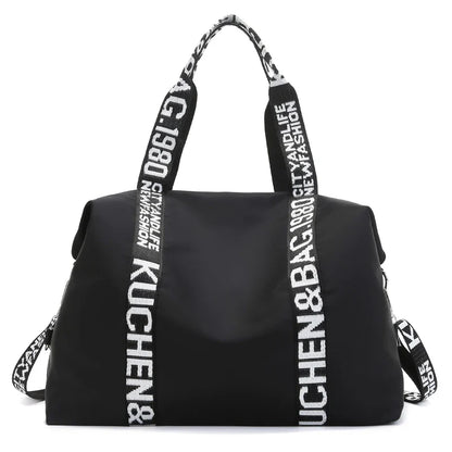 Women's Large Capacity Nylon Shoulder Bag Casual Top-Handle Fashion Tote Crossbody Handbag