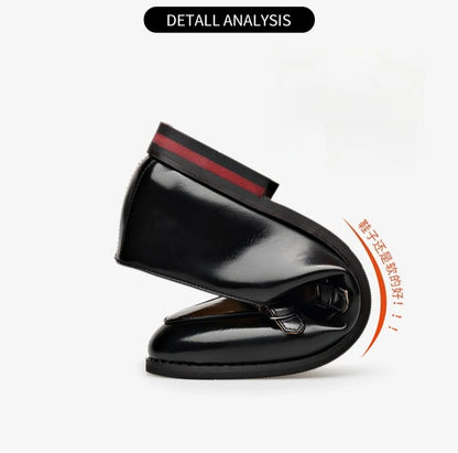 Spring Summer New Cow Leather Shoes for Men Buckle Designer Loafers Male Solid Color Big Size Fashion Business Casual Shoes Man
