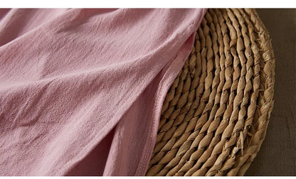 Embroidery Ethnic Style Fashion Clothes Vintage Cotton Linen Streetwear Harajuku Chinese Style Summer Dress for Women Clothing