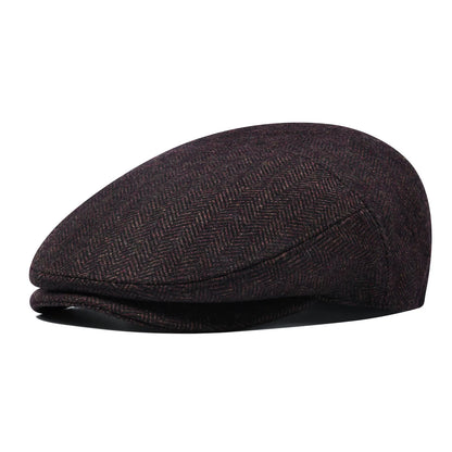 Men Wool Blend XL XXL Ivy Newsboy Cap Classic Tweed Gatsby Cabbie Flat Hat