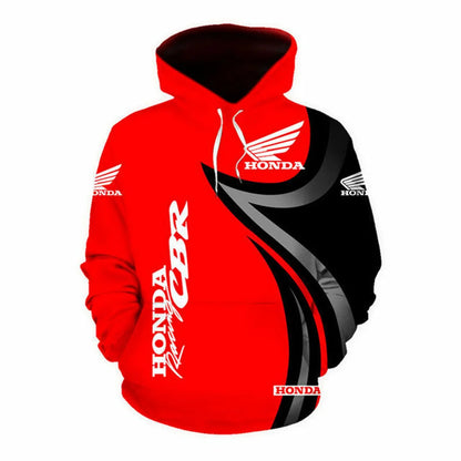 Sudadera con capucha Honda para hombre, sudadera con estampado 3D para motocicleta, moda para deportes al aire libre,