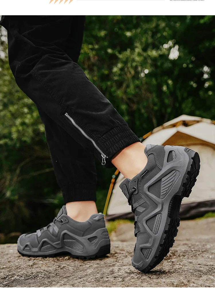 Big Size 46 Trekking Hiking Shoes Men Casual Sport Shoes Mesh Sneakers Outdoor Wear-resistant Climbing Hunting Sneaker