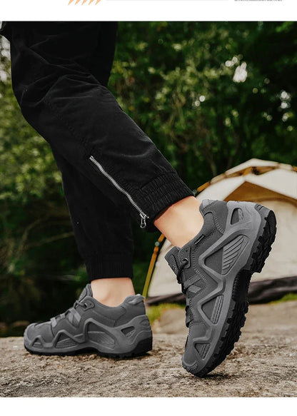 Big Size 46 Trekking Hiking Shoes Men Casual Sport Shoes Mesh Sneakers Outdoor Wear-resistant Climbing Hunting Sneaker