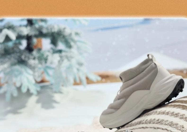 Men Winter Boots High-Top Thermal Ankle Support  Fleece Lined Ice Grip Abrasion-Resistant Sneakers Male 672542215A
